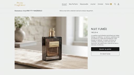 Flacon Santal Doré sur tissu champagne velouté